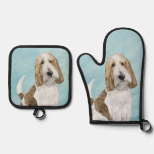 Grand Basset Griffon Vendeen GBGV Original Dog Art Ofenhandschuh & Topflappen-Set