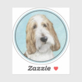 Grand Basset Griffon Vendeen - Original Dog Art Aufkleber (Blatt)
