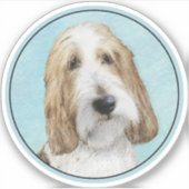 Grand Basset Griffon Vendeen - Original Dog Art Aufkleber (Vorderseite)