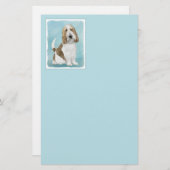 Grand Basset Griffon Vendeen - Original Dog Art Briefpapier (Vorne/Hinten)