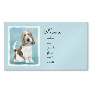 Grand Basset Griffon Vendeen - Original Dog Art Magnetische Visitenkarte