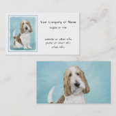 Grand Basset Griffon Vendeen - Original Dog Art Visitenkarte (Vorne/Hinten)
