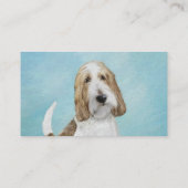 Grand Basset Griffon Vendeen - Original Dog Art Visitenkarte (Rückseite)