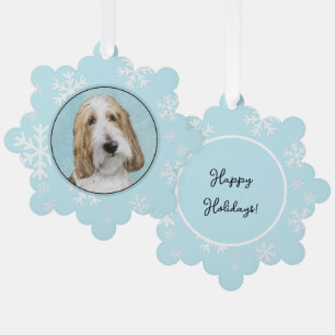 Grand Basset Griffon Vendeen - Originale Hundekuns Ornament Karte