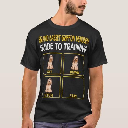 Grand Basset Griffon Vendeen Trainingshandbuch T-Shirt (Vorderseite)