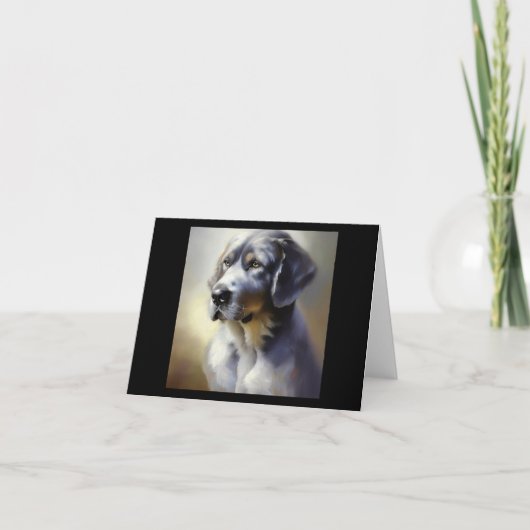 Grand Bleu de Gascogne Dog Karte (Vorderseite)