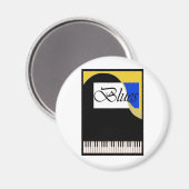 Grand Blues Piano Magnet (Vorderseite/Rückseite)