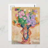 Grand Bouquet au Vase en Porcelaine | Louis Valtat Postkarte (Vorne/Hinten)