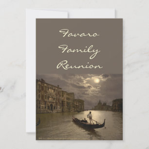Grand Canal by Moonlight II, Venedig, Italien Einladung