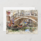 Grand Canal Gondola Rides, Venedig Postkarte (Vorne/Hinten)