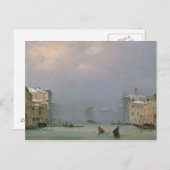Grand Canal mit Schnee und Eis, 1849 Postkarte (Vorne/Hinten)