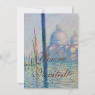 Grand Canal Monet Venice Italien Klassische Malere Einladung
