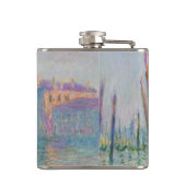 Grand Canal Monet Venice Italien Klassische Malere Flachmann (Rückseite)