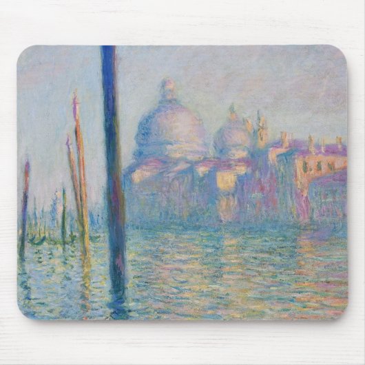 Grand Canal Monet Venice Italien Klassische Malere Mousepad (Vorne)