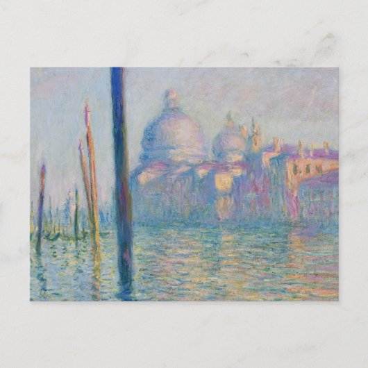 Grand Canal Monet Venice Italien Klassische Malere Postkarte (Vorderseite)