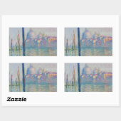 Grand Canal Monet Venice Italien Klassische Malere Rechteckiger Aufkleber (Blatt)