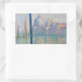 Grand Canal Monet Venice Italien Klassische Malere Rechteckiger Aufkleber (Tasche)