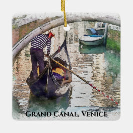 Grand Canal, Venedig, Italien - Design-Ornament Keramikornament