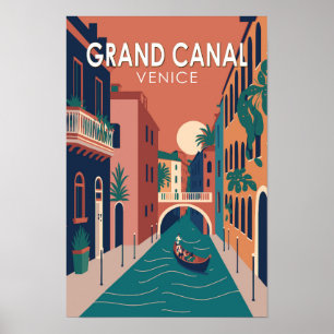 Grand Canal Venedig Reise Kunst Vintage Poster