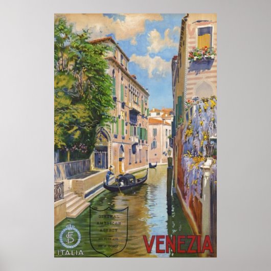 Grand Canal Venice Italien Vintage Poster (Vorne)