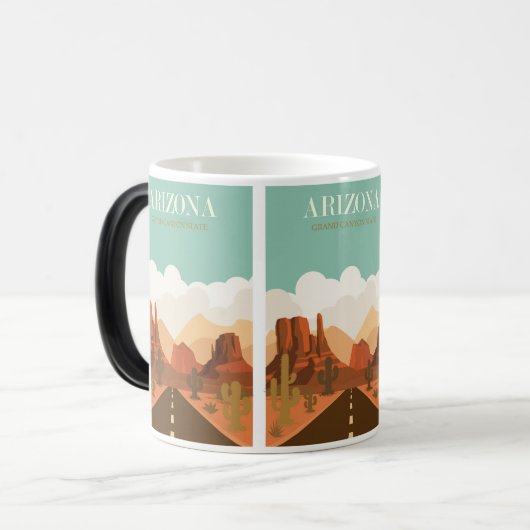 Grand Canyon Adventure: Arizona Verwandlungstasse (Vorderseite Links)