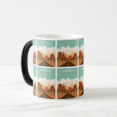 Grand Canyon Adventure: Retro Vintage Travel Poste Verwandlungstasse (Vorderseite Links)