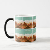 Grand Canyon Adventure: Retro Vintage Travel Poste Verwandlungstasse (Links)