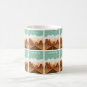 Grand Canyon Adventure: Retro Vintage Travel Poste Verwandlungstasse (Mittel)