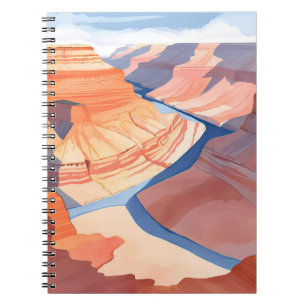 Grand Canyon   Aquarell-Landschaftsmalerei Notizblock
