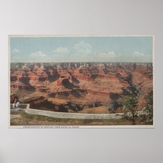 Grand Canyon, Arizona - Aussicht auf den Canyon vo Poster (Vorne)