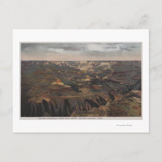 Grand Canyon, Arizona - Cloud Shadows aus Hopi Postkarte (Vorderseite)