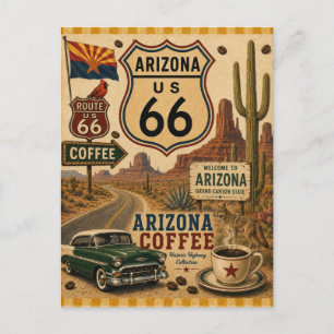 Grand Canyon Arizona Coffee Route Postkarte