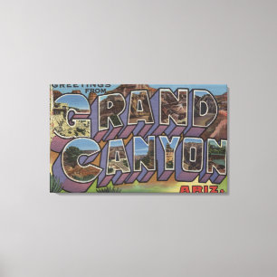 Grand Canyon, Arizona - Große Buchstabenszenen Leinwanddruck