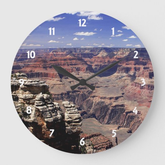 Grand Canyon, Arizona Große Wanduhr (Vorderseite)