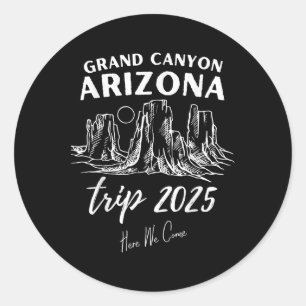 Grand Canyon Arizona Reise 2025 Hier kommt Matchi Runder Aufkleber