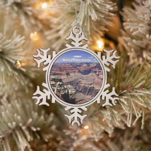 Grand Canyon, Arizona Schneeflocken Zinn-Ornament (Baum)