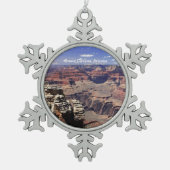 Grand Canyon, Arizona Schneeflocken Zinn-Ornament (Vorderseite)