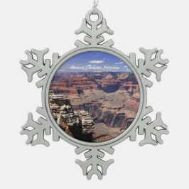 Grand Canyon, Arizona Schneeflocken Zinn-Ornament