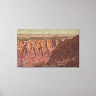 Grand Canyon, Arizona - Sonnenuntergang auf gemalt Leinwanddruck