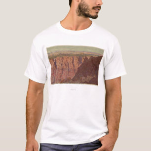 Grand Canyon, Arizona - Sonnenuntergang auf gemalt T-Shirt