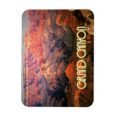 Grand Canyon, Arizona Sonnenuntergang stilisiert Magnet (Vertikal)