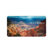 Grand Canyon, Arizona, USA Adressaufkleber (Vorne)