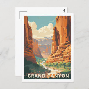 Grand Canyon Arizona USA Berühmter Reisemarkt Postkarte