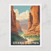 Grand Canyon Arizona USA Berühmter Reisemarkt Postkarte (Vorderseite)