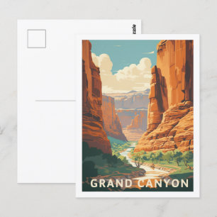Grand Canyon Arizona USA Berühmter Reiseort Postkarte