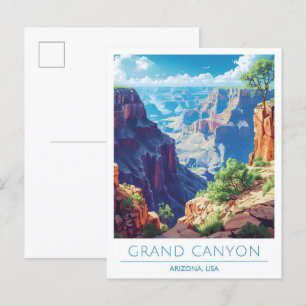 Grand Canyon Arizona USA Vintage Travel Postkarte