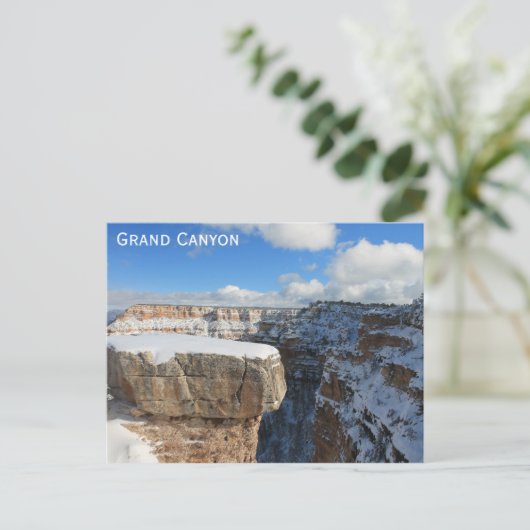Grand Canyon Arizona Winter Travel Foto Postkarte (Stehend Vorderseite)