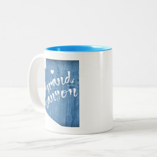Grand Canyon Arizona Zweifarbige Tasse (Vorderseite Links)