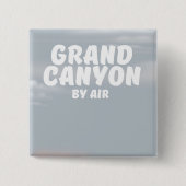 Grand Canyon By Air Vintage Reiseplakat. Button (Vorderseite)