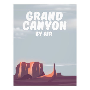 Grand Canyon By Air Vintage Reiseplakat. Fotodruck
